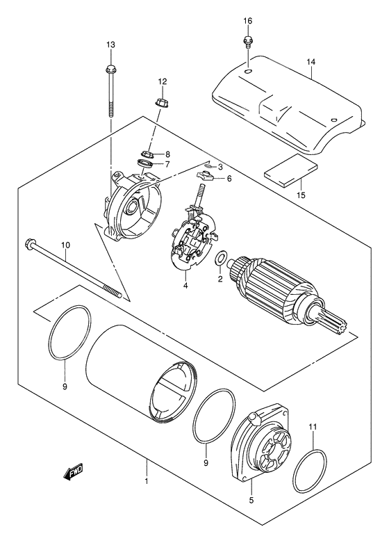 Starting motor