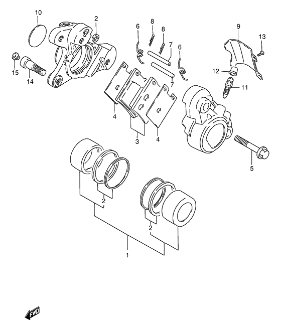 Front caliper