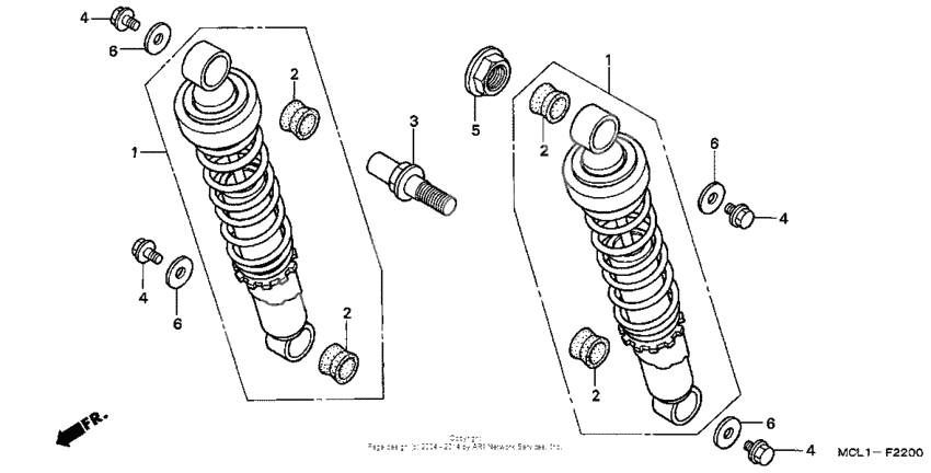 Rear shock absorber