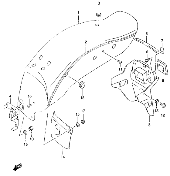 Rear fender              

                  Model y