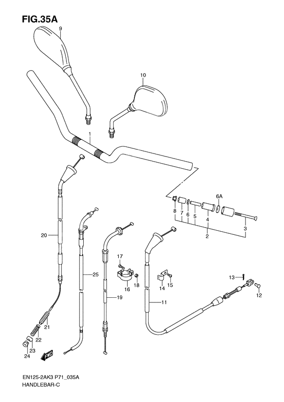 Handlebar              

                  En125huk4/huzk6/huk7/huk8