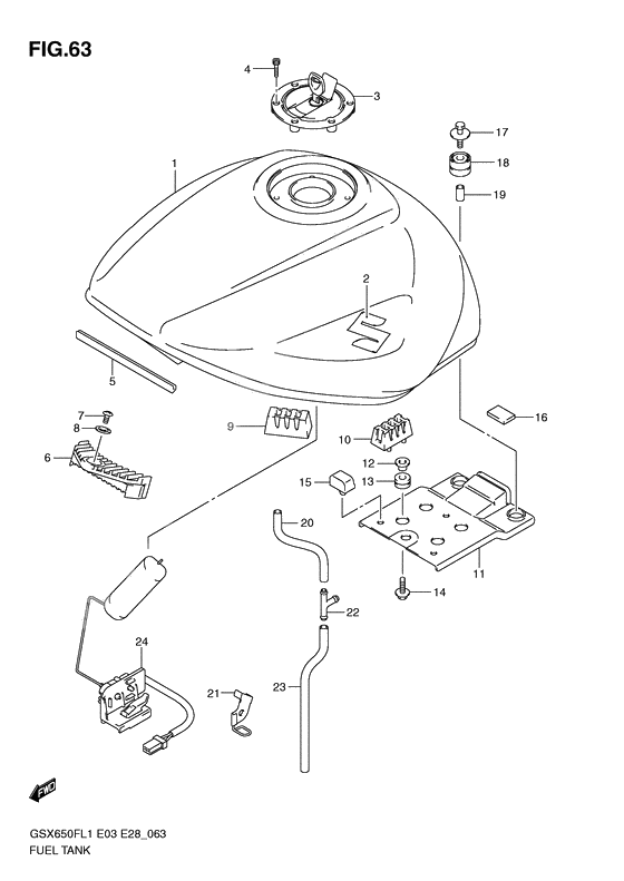 Tank fuel              

                  Gsx650fl1 e33
