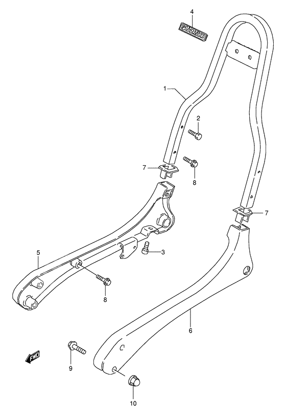 Pillion handle