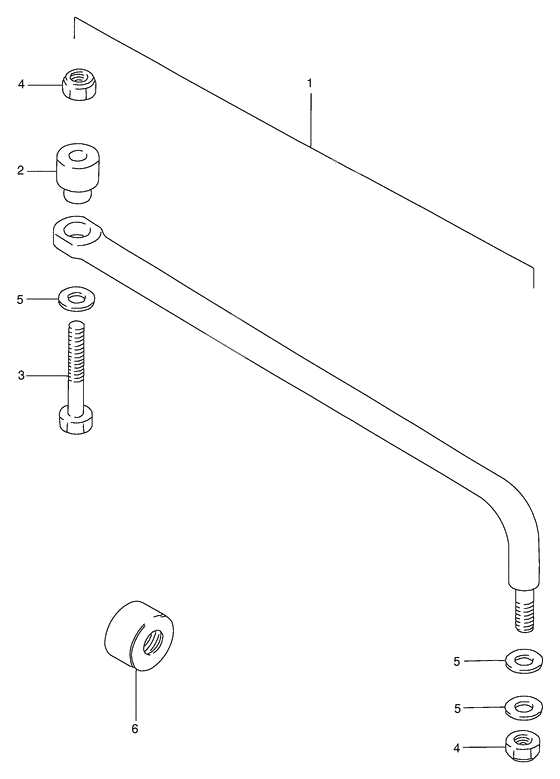 Tie rod linkage spindle zincated yello