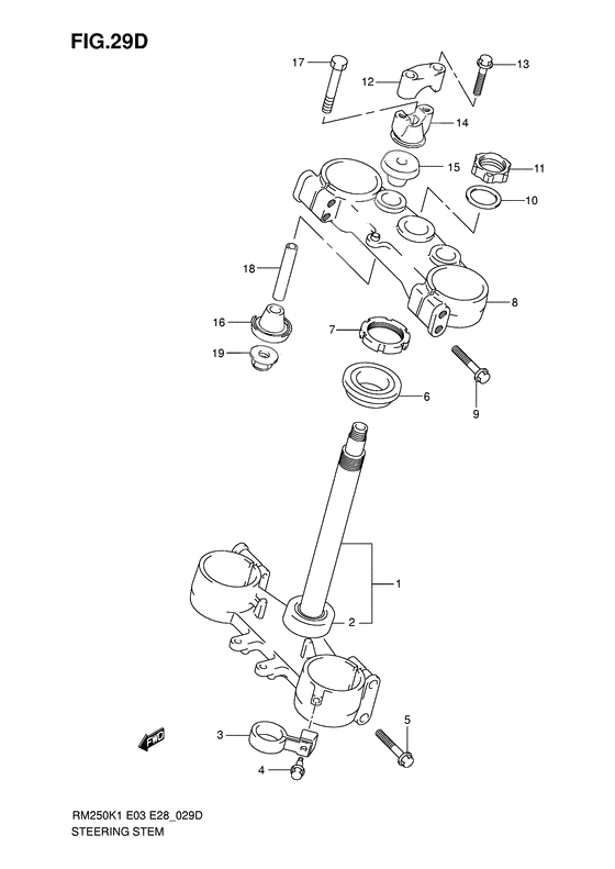 Steering stem              

                  Model k5