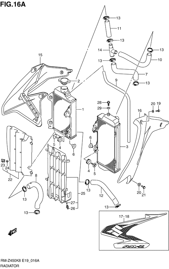 Radiator              

                  Rm-z450l0