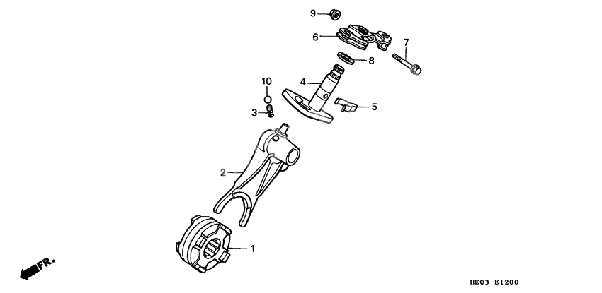 Reduction shift fork
