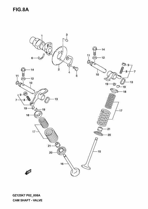 Camshaft-valve              

                  Model k4/k5/k6/k7