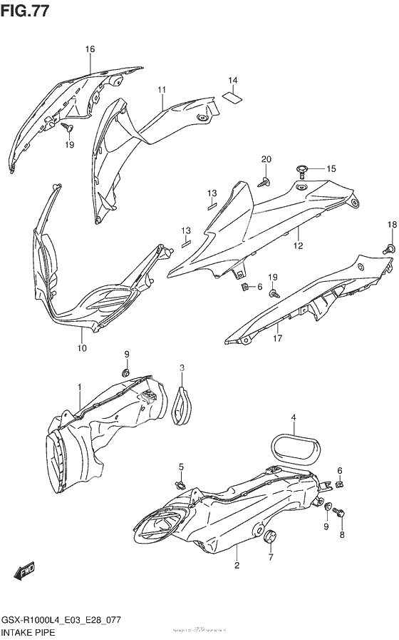 Intake pipe