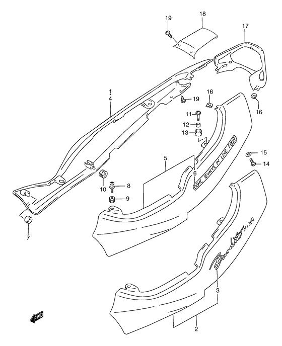 Frame cover              

                  Gsf1200y/sy