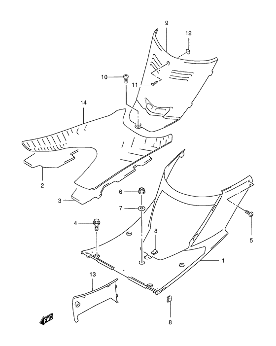 Rear leg shield