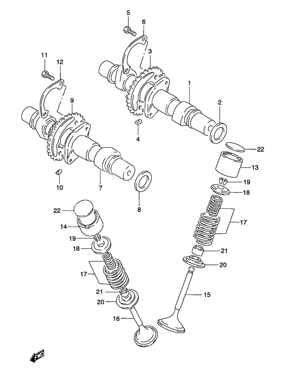 Camshaft-valve