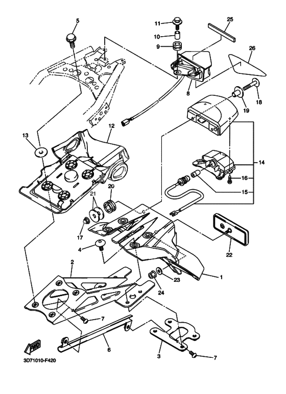 Taillight unit ass`y