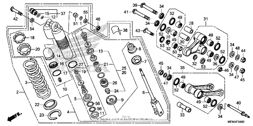 Rear shock absorber