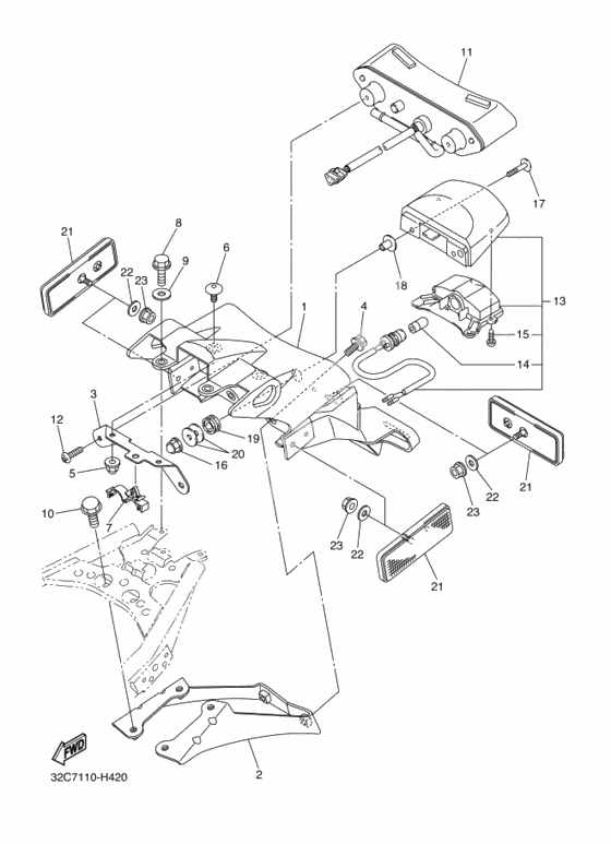 Задний фонарь (Стоп-сигнал)