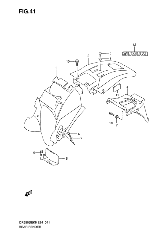 Rear fender