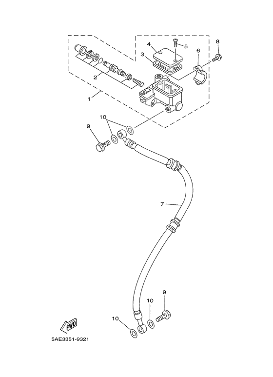 Front master cylinder