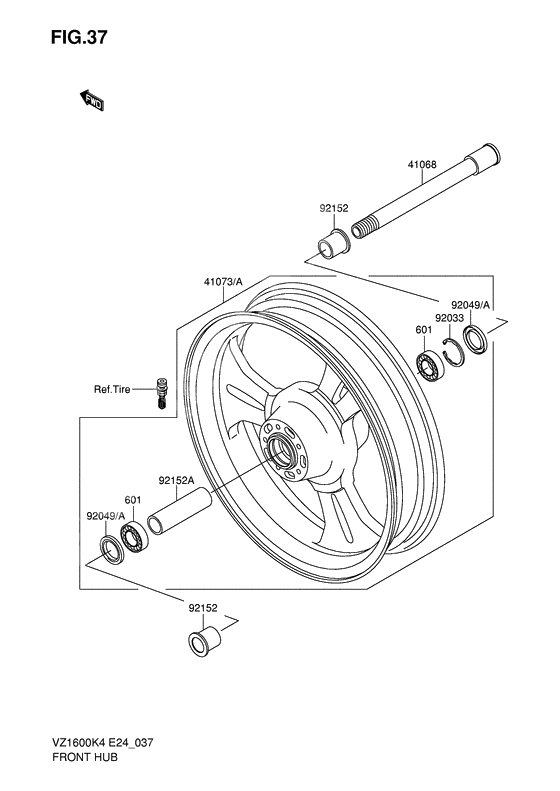 Front hub