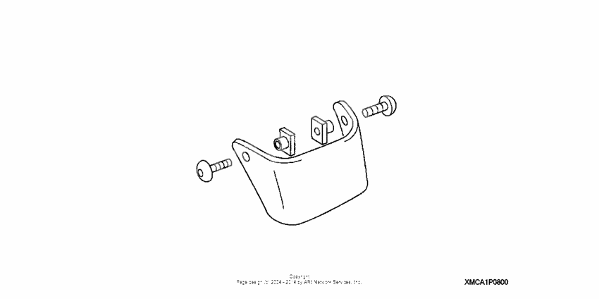 Front fender extension (chrome)