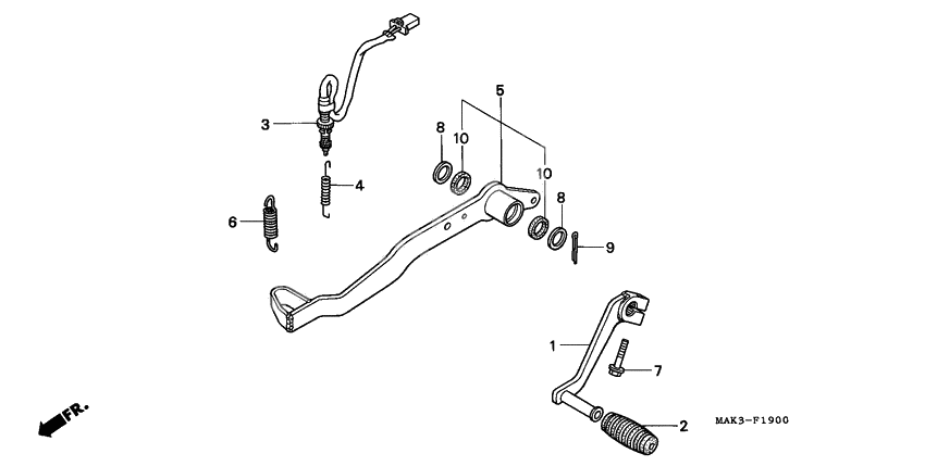 Brake pedal assy