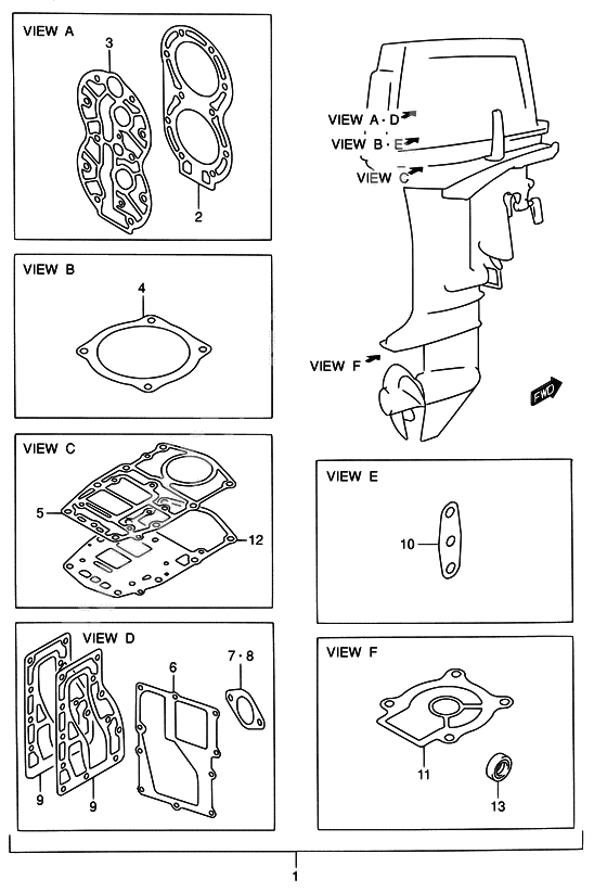 Opt : gasket set