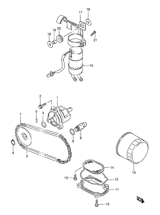 Oil pump - fuel pump