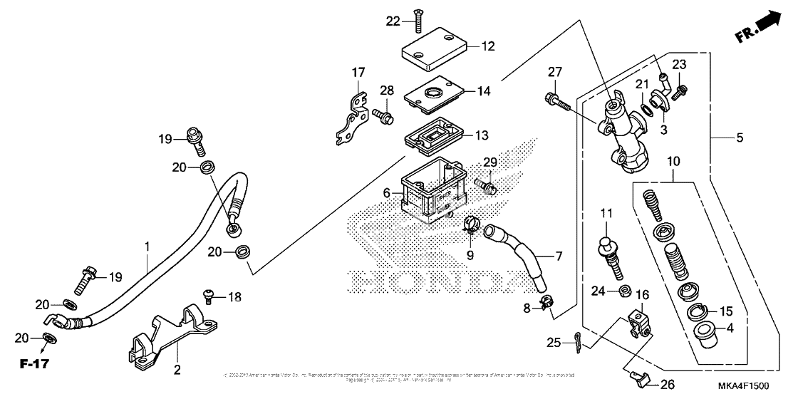 Задний тормозной цилиндр 1