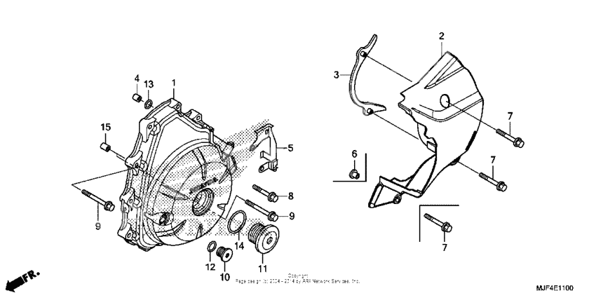 Alternator cover