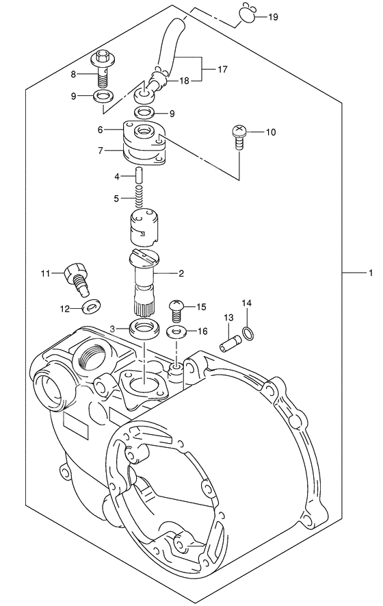 Clutch cover/oil pump