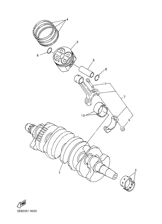 Vilebrequin & piston