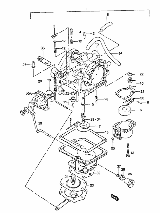 Carburetor assy