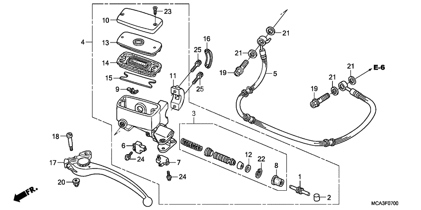Главный цилиндр сцепления
