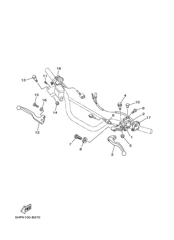 Handle switch. lever 2