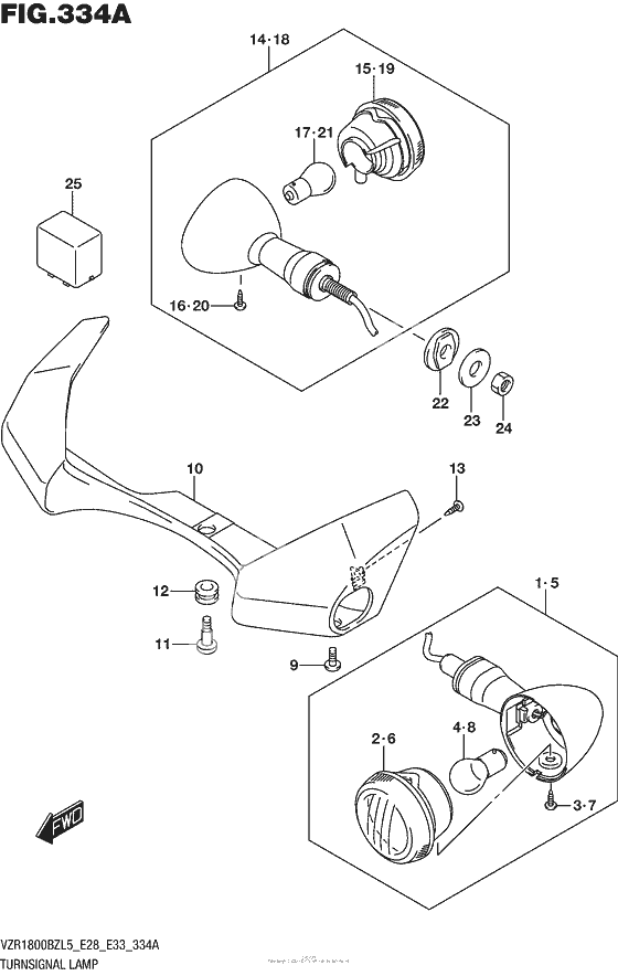 Turnsignal Lamp (Vzr1800Bzl5 E28)