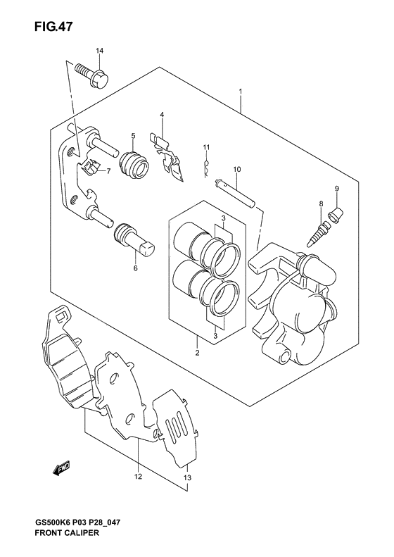 Front caliper              

                  Model k3