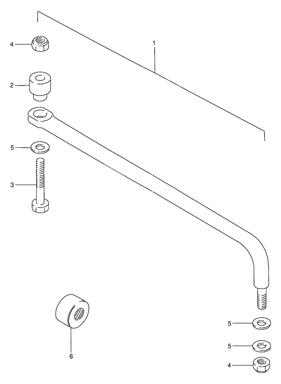 Tie rod linkage spindle zincated yello