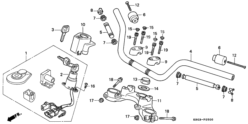 Handle pipe/top bridge