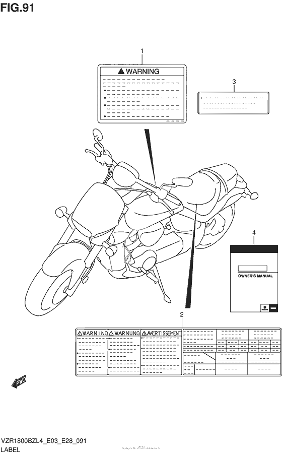 Информационные наклейки (Vzr1800Bzl4 E28)