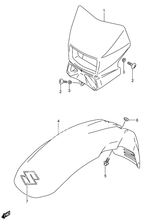 Headlamp housing              

                  Model k5 e24