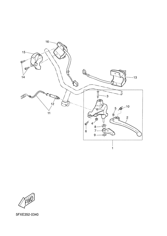 Handle switch. lever