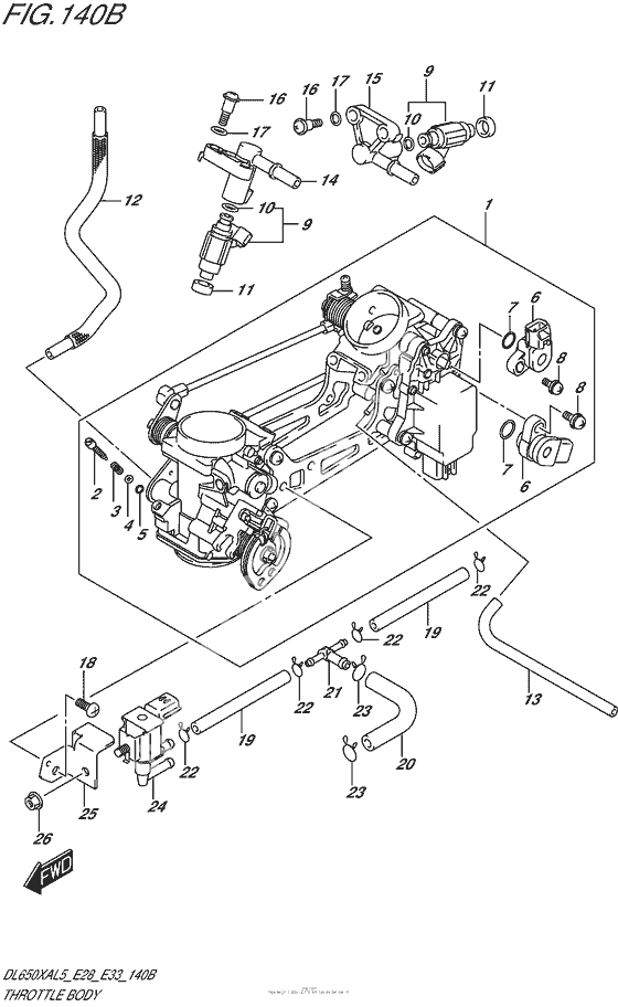 Throttle Body (Dl650Xal5 E33)