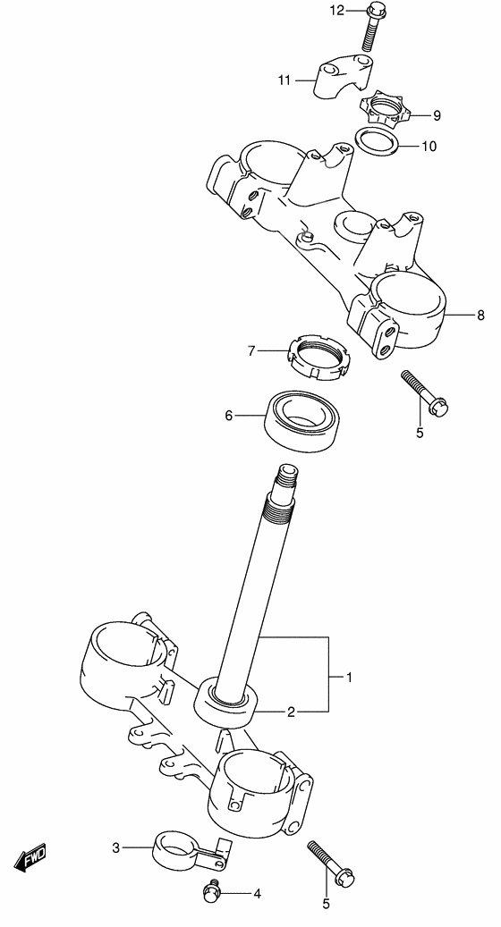 Steering stem              

                  Model k4