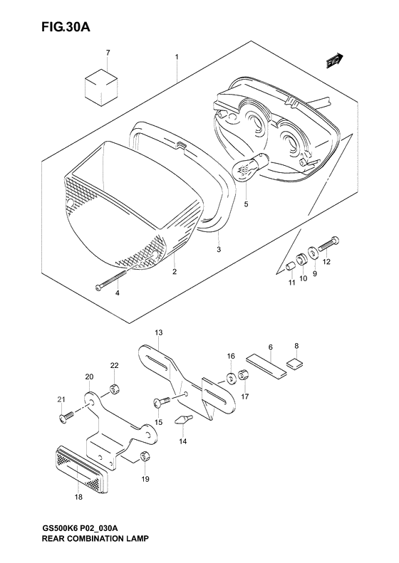 Rear combination lamp              

                  Model k4/k5/k6