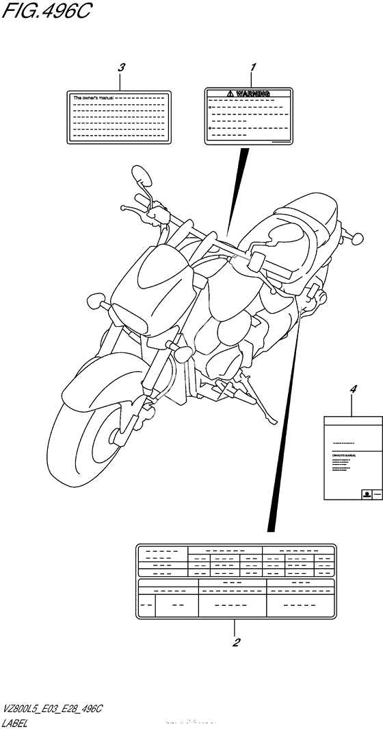 Информационные наклейки (Vz800L5 E33)