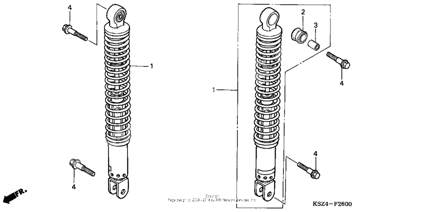 Rear shock absorber