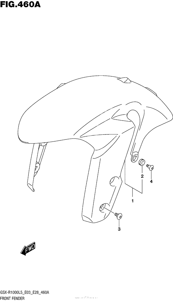 Переднее крыло (Gsx-R1000L5 E03)
