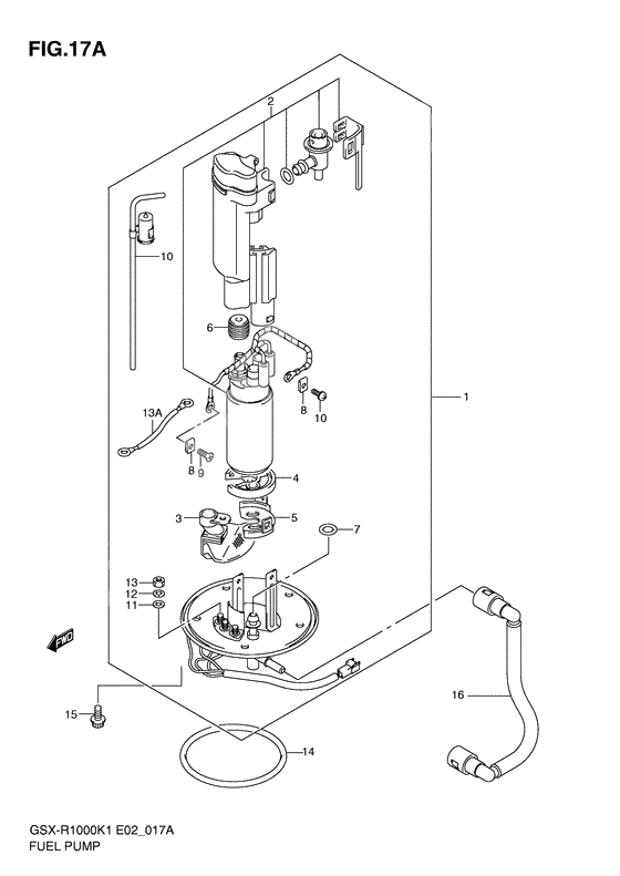 Fuel pump              

                  Gsx-r1000k2