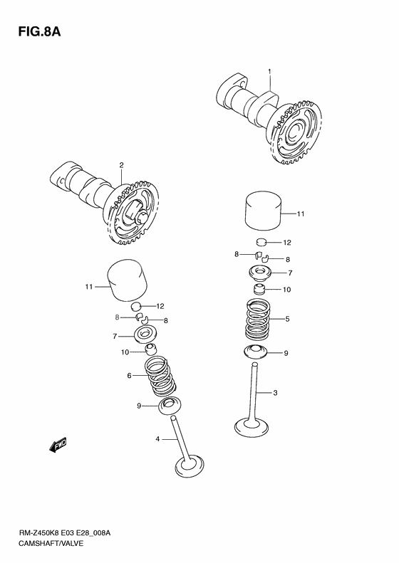 Camshaft - valve              

                  Rm-z450l1