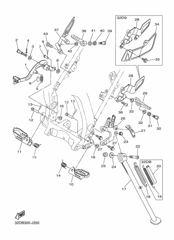 Support & repose pied