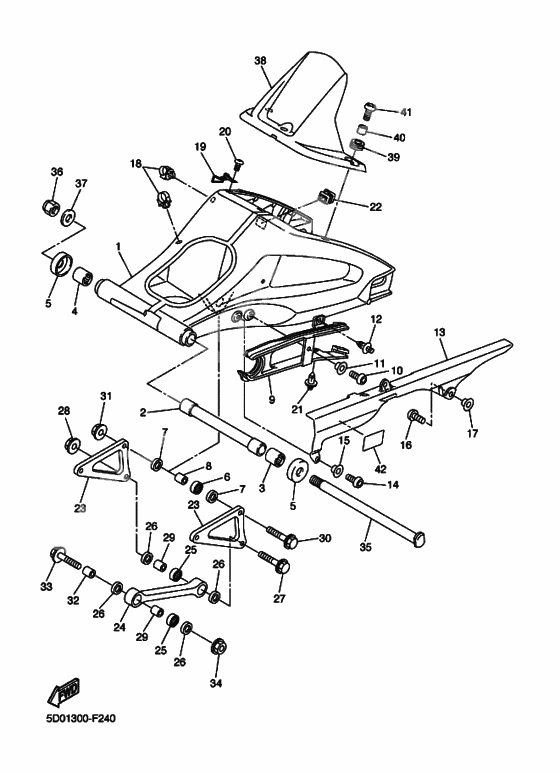 Rear arm